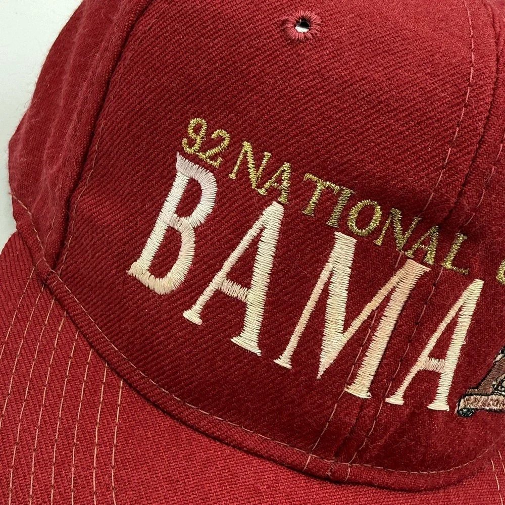 Vtg 1992 University of Alabama Crimson Tide National Champions Hat OS The Game